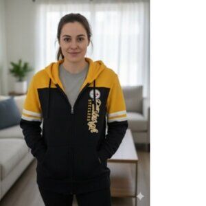 Women's Touch Pittsburgh Steelers Full Zip Hoodie NWT